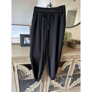 Trina Turk Dress Pants / Joggers Black Elastic Waistband and Tie Small